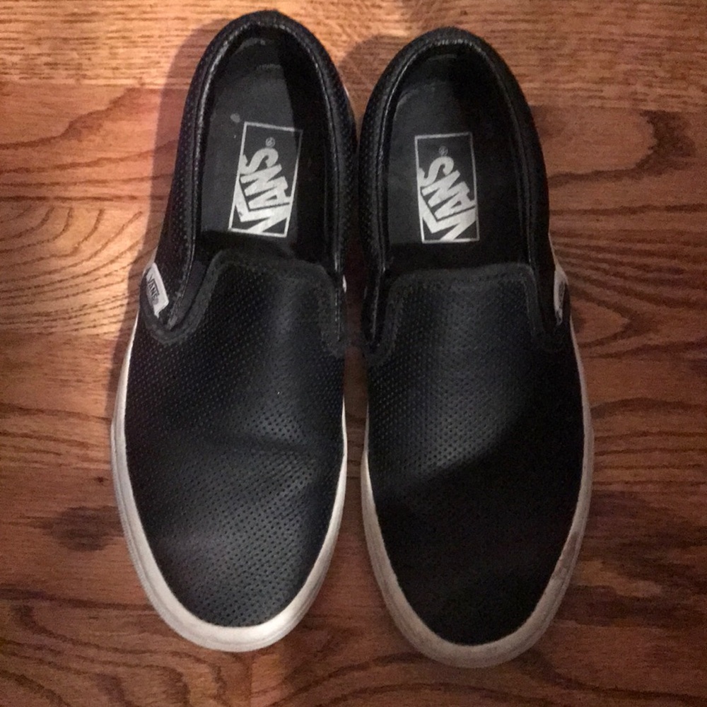 Black slip on vans